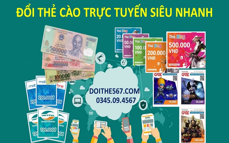 Doithe567 - Website Đổi Thẻ Cào Sang Tiền Mặt Trực Tuyến Siêu Nhanh